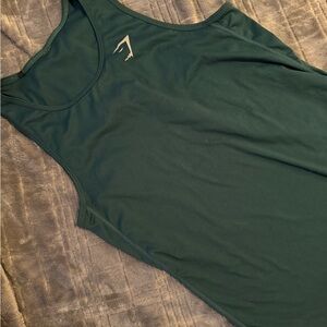 Dark Green Athletic Tank Top Gymshark L